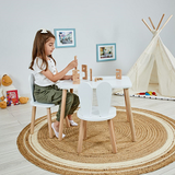 Snowflake Wooden Kids Table and Chair Set