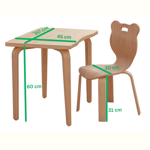 Panda Montessori Table&Chair Set