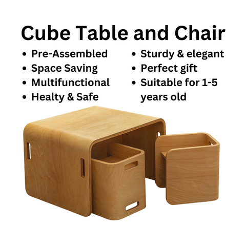 Flexy Montessori Cube Table&Chair Set