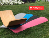 Wooden Balance Board with Grey Felt