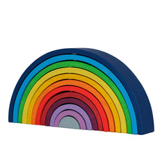 Large 12 Pcs Stacking Toy Rainbow Blue (29 cm)