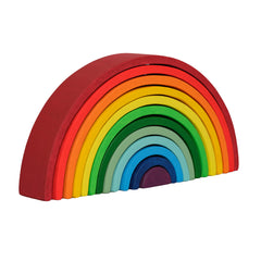 Large 12 Pcs Stacking Toy Rainbow Red (29 cm)