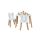 Snowflake Wooden Kids Table and Chair Set