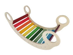 Wooden Rainbow Rocker Climbing Arch